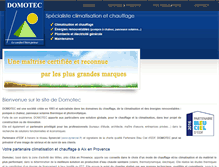 Tablet Screenshot of domotec-aix.com